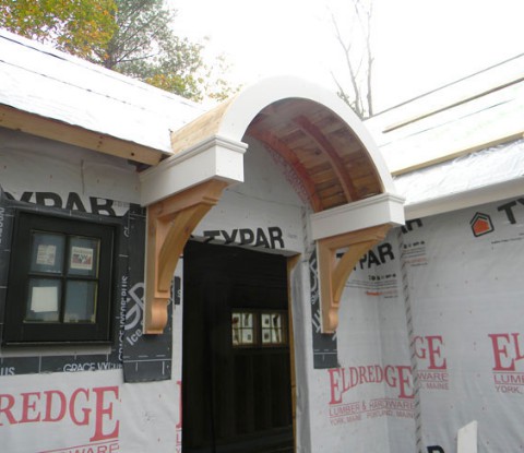 Entryway under contruction